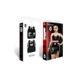 Schwarzer halblanger Lack-Rock TDEulalia001 von Demoniq Total Domination Collection