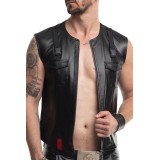 Herren Weste RMCamillo001 schwarz von Regnes Fetish Planet | Fesselliebe.de