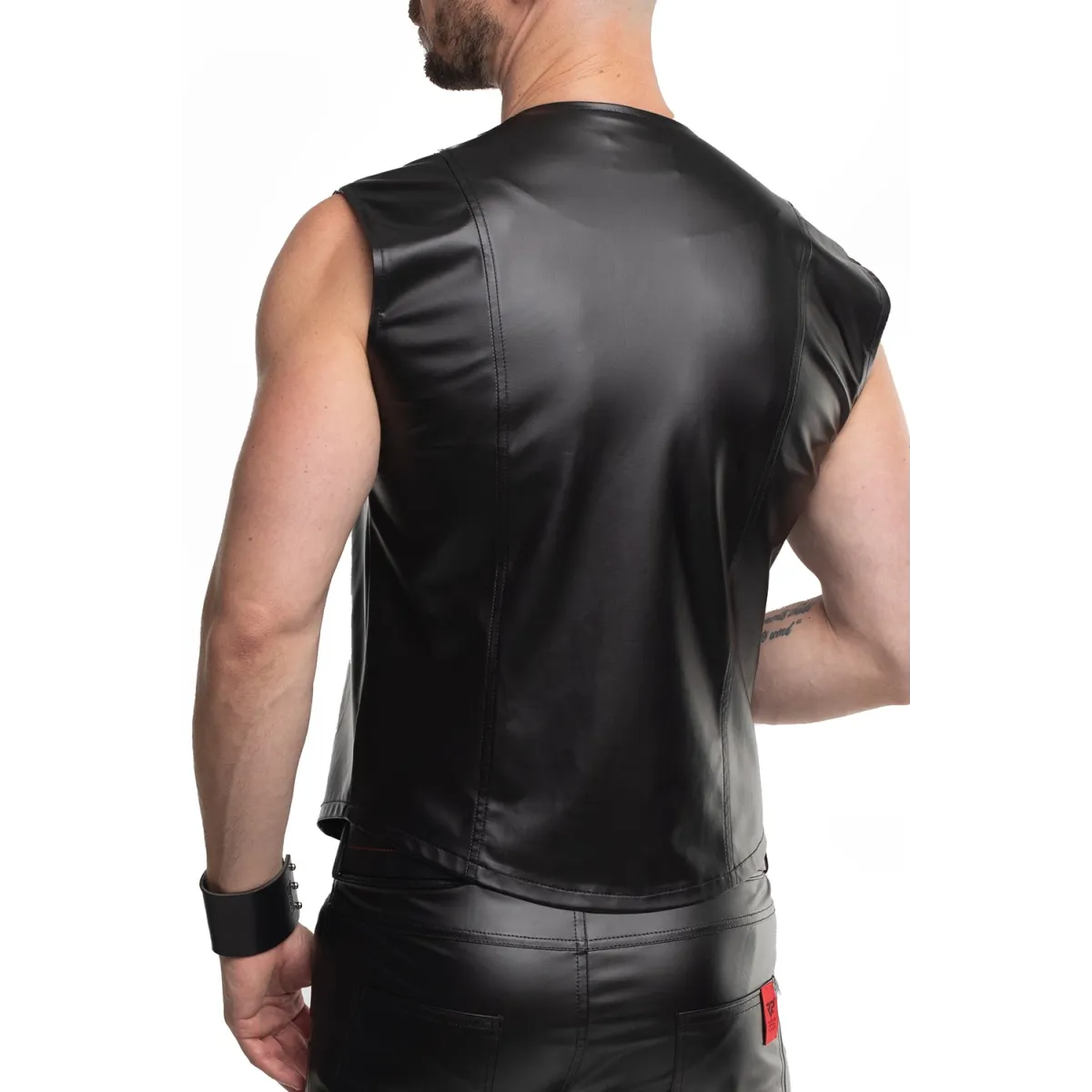 Herren Weste RMCamillo001 schwarz von Regnes Fetish Planet | Fesselliebe.de