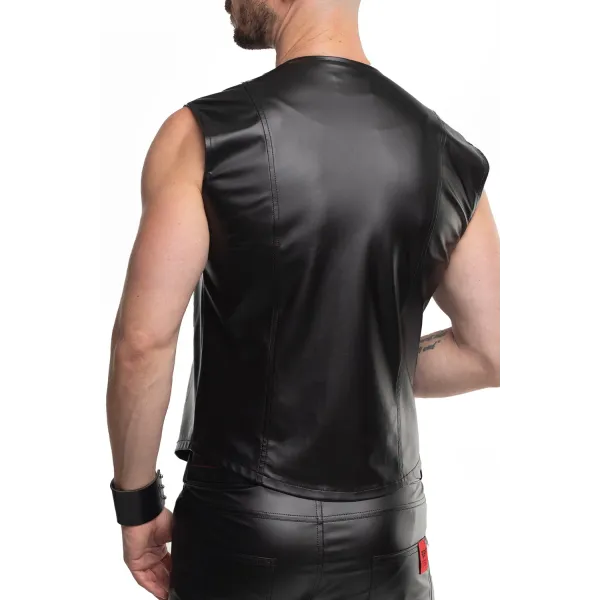 Herren Weste RMCamillo001 schwarz von Regnes Fetish Planet | Fesselliebe.de