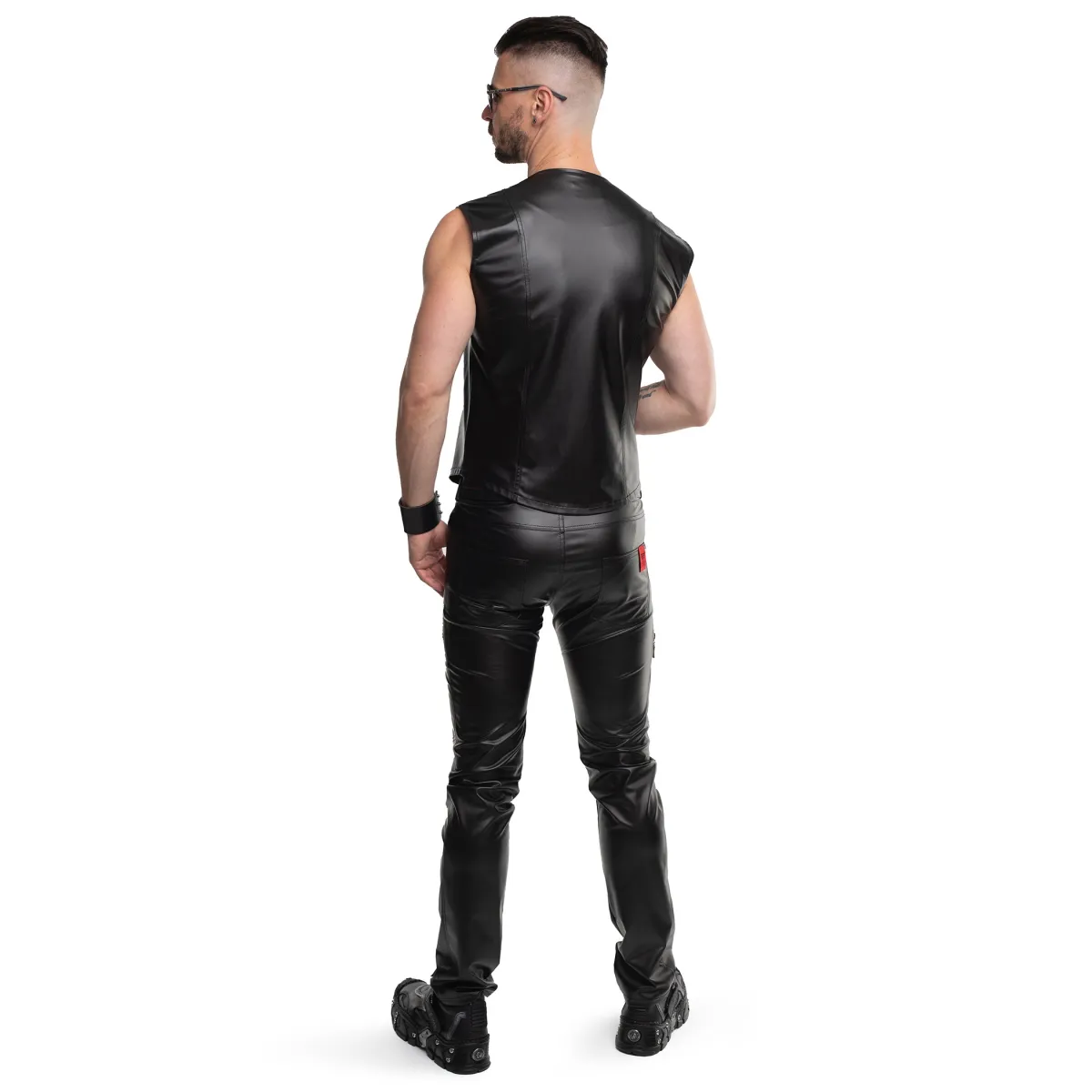 Herren Weste RMCamillo001 schwarz von Regnes Fetish Planet | Fesselliebe.de