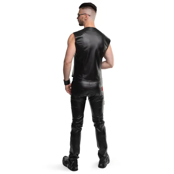 Herren Weste RMCamillo001 schwarz von Regnes Fetish Planet | Fesselliebe.de