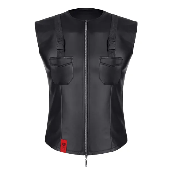 Herren Weste RMCamillo001 schwarz von Regnes Fetish Planet | Fesselliebe.de