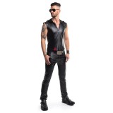Herren Weste RMDario001 schwarz von Regnes Festish Planet | Fesselliebe.de