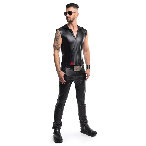 Herren Weste RMDario001 schwarz von Regnes Festish Planet | Fesselliebe.de