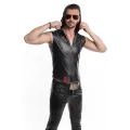 Herren Weste RMDario001 schwarz von Regnes Festish Planet