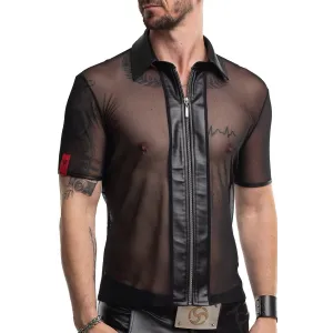 Herren Polo-Shirt RMUgo001 schwarz von Regnes Fetish Planet | Fesselliebe.de