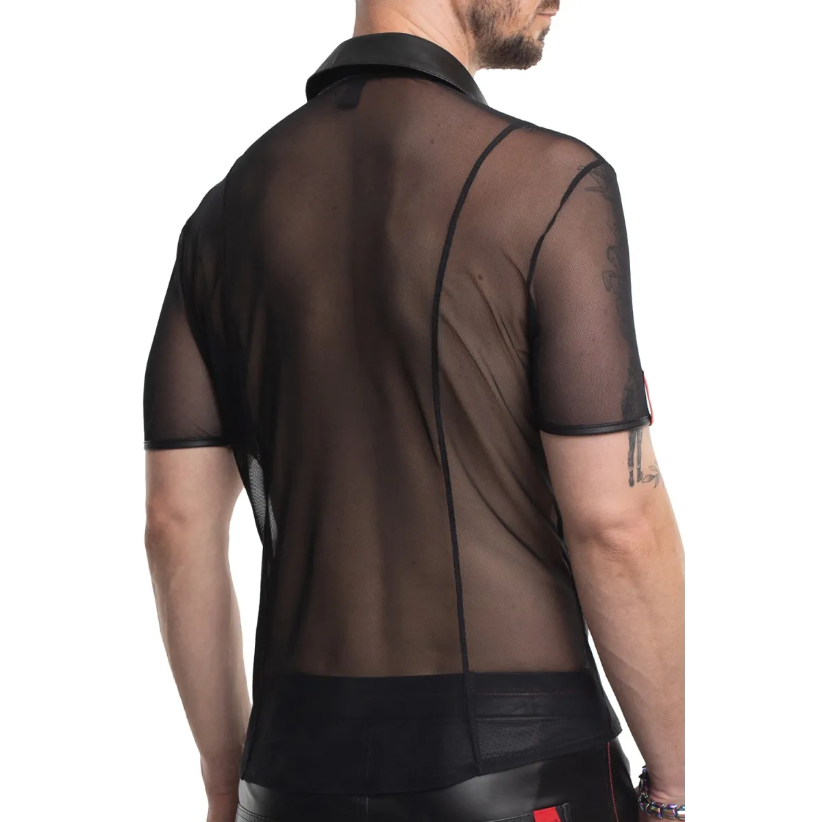 Herren Polo-Shirt RMUgo001 schwarz von Regnes Fetish Planet | Fesselliebe.de