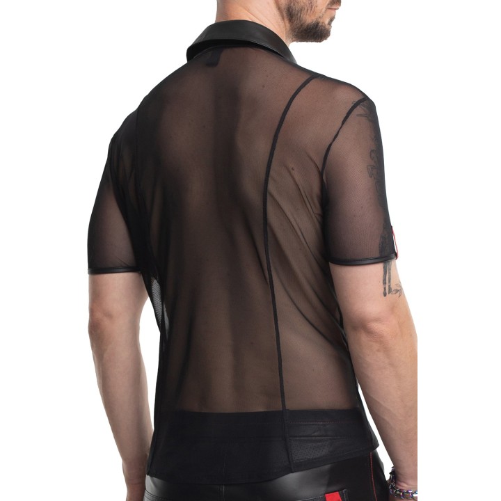 Herren Polo-Shirt RMUgo001 schwarz von Regnes Fetish Planet | Fesselliebe.de