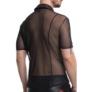 Herren Polo-Shirt RMUgo001 schwarz von Regnes Fetish Planet