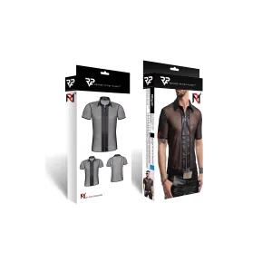 Herren Polo-Shirt RMUgo001 schwarz von Regnes Fetish Planet