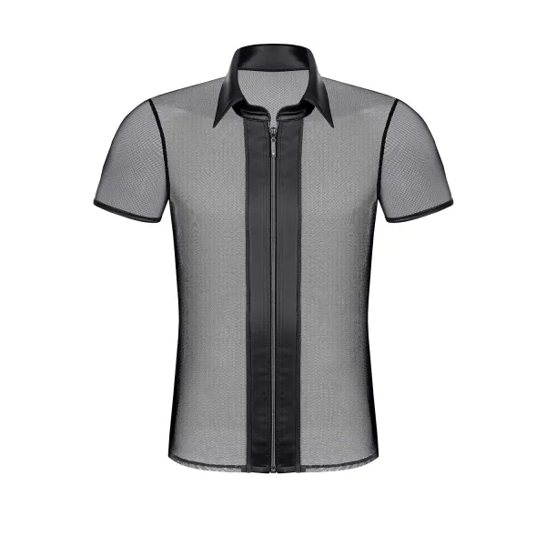 Herren Polo-Shirt RMUgo001 schwarz von Regnes Fetish Planet | Fesselliebe.de