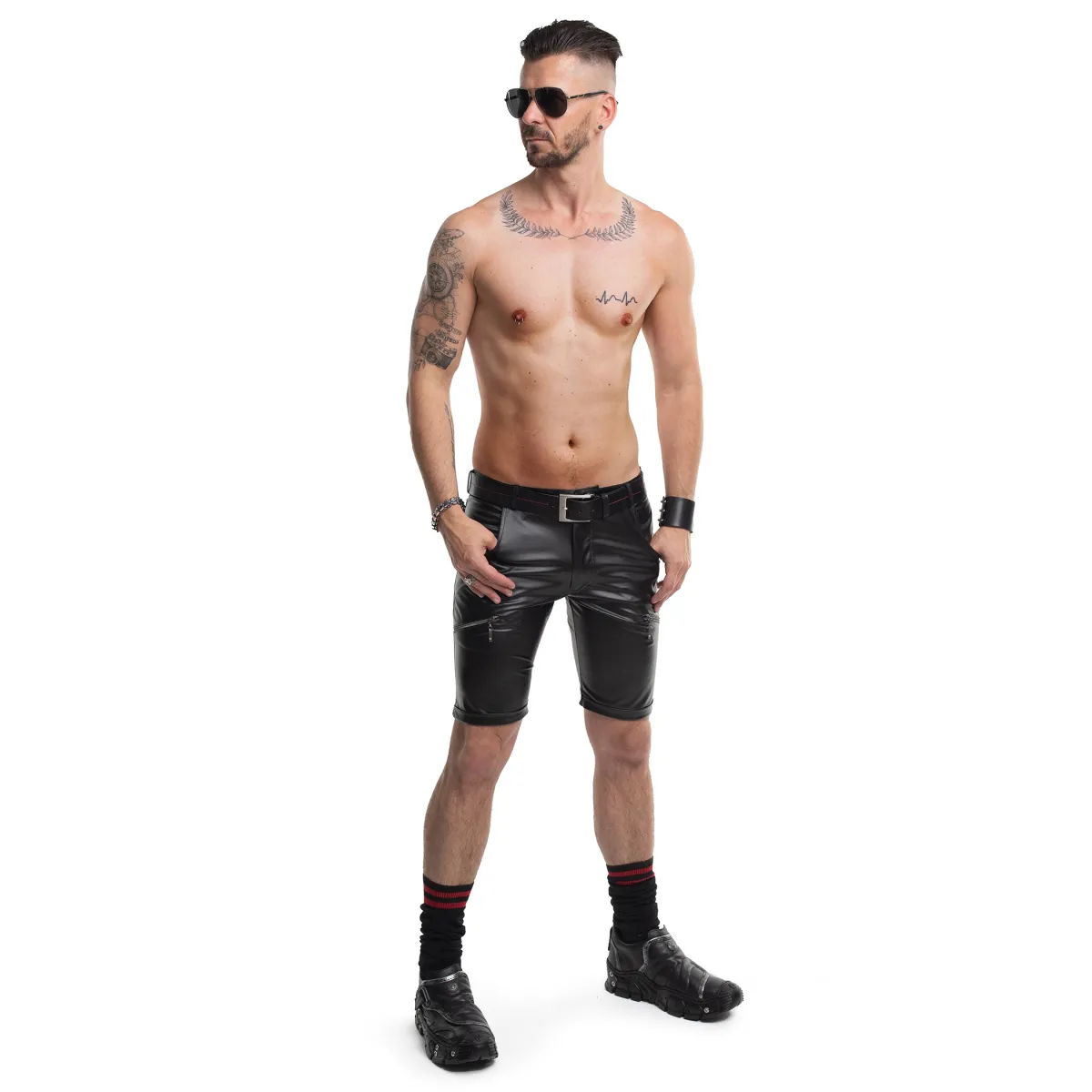 Herren Shorts RMNorberto001 schwarz von Regnes Fetish Planet Red Mark 3 | Fesselliebe.de