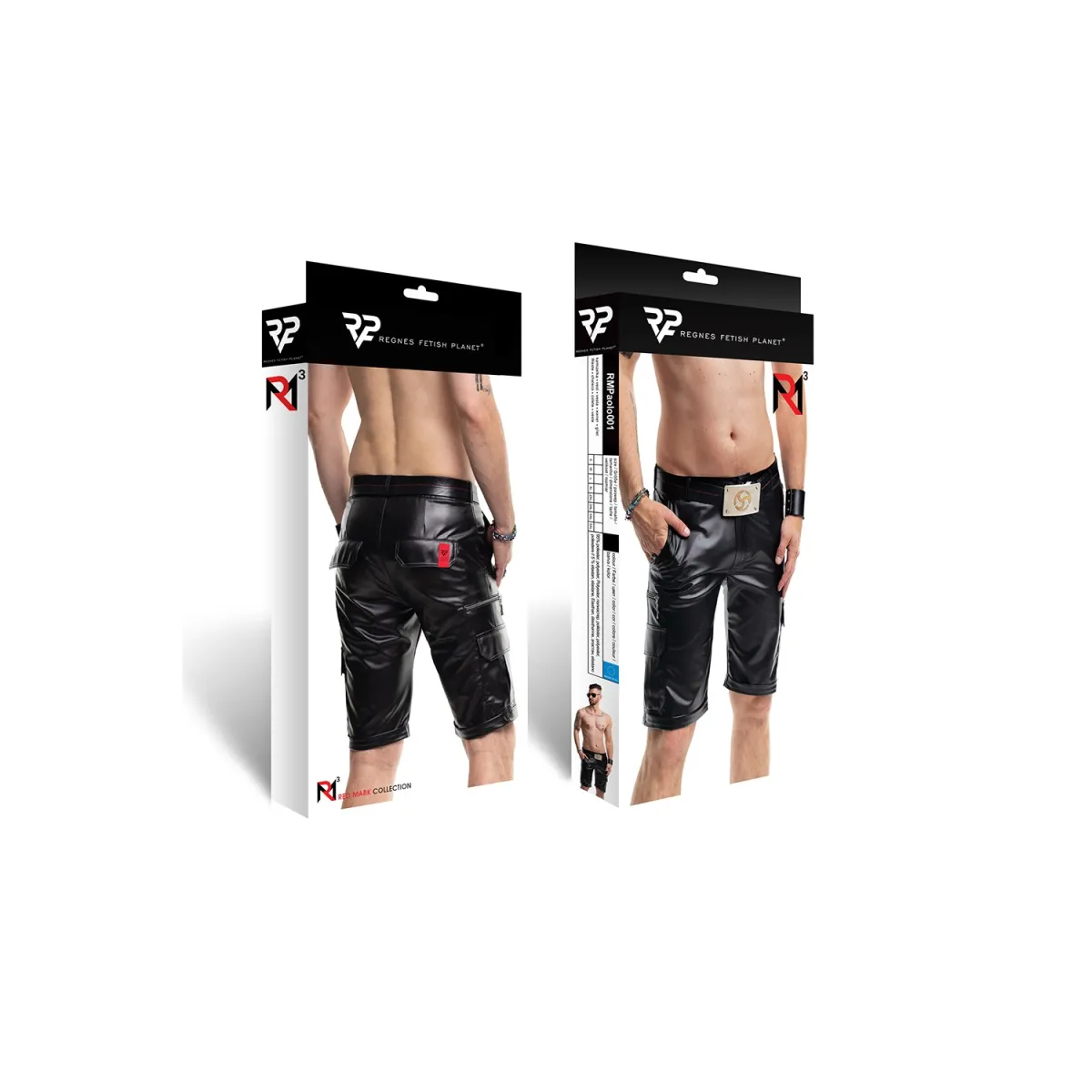 Herren Shorts RMPaolo001 schwarz von Regnes Fetish Planet Red Mark 3 | Fesselliebe.de