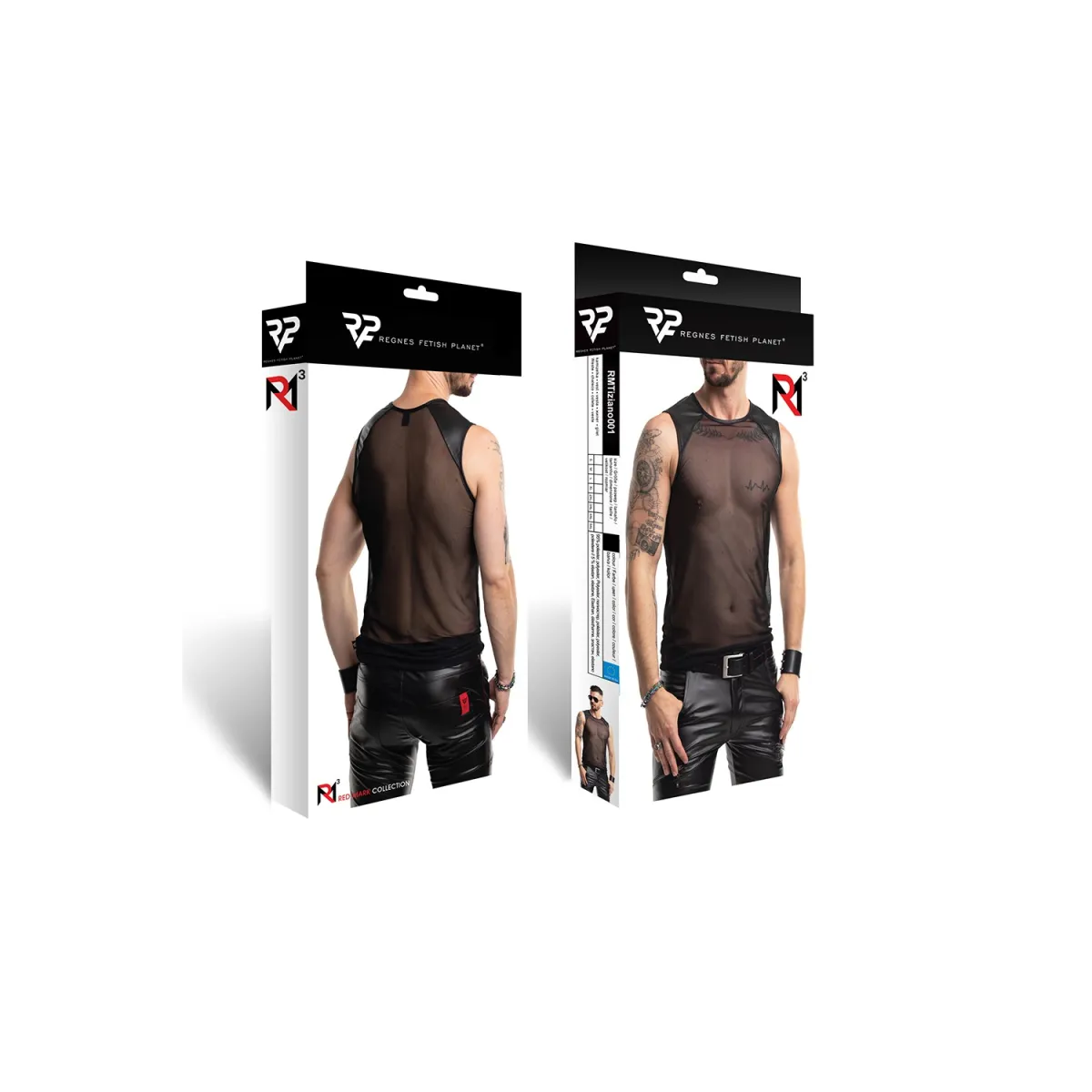 Herren Shirt RMTizian001 schwarz von Regnes Fetsih Plante Red Mark 3 | Fesselliebe.de