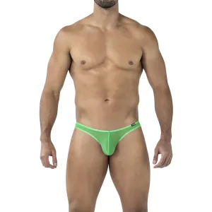 Grüner Low Rise Bulge Brief Netz C4MSPXBUL01 GLOW von Cut4Men | Fesselliebe.de