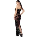 F358 langes Off-shoulder Kleid Bondesque von Noir Handmade