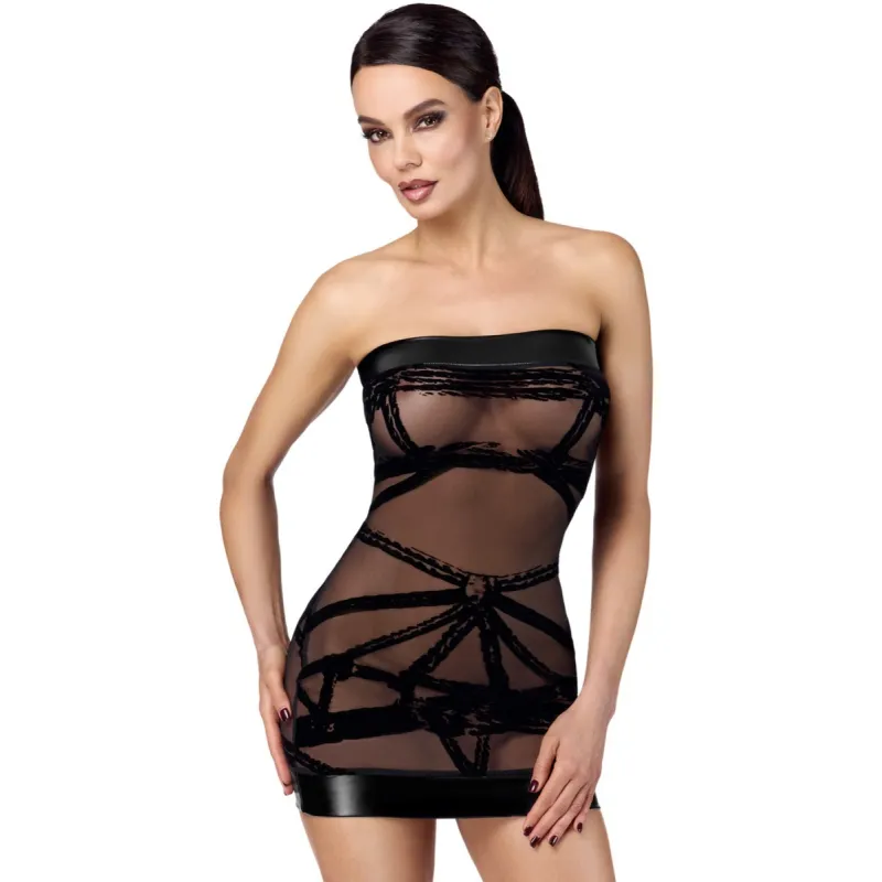 F359 Off-shoulder Minikleid Bondesque von Noir Handmade | Fesselliebe.de