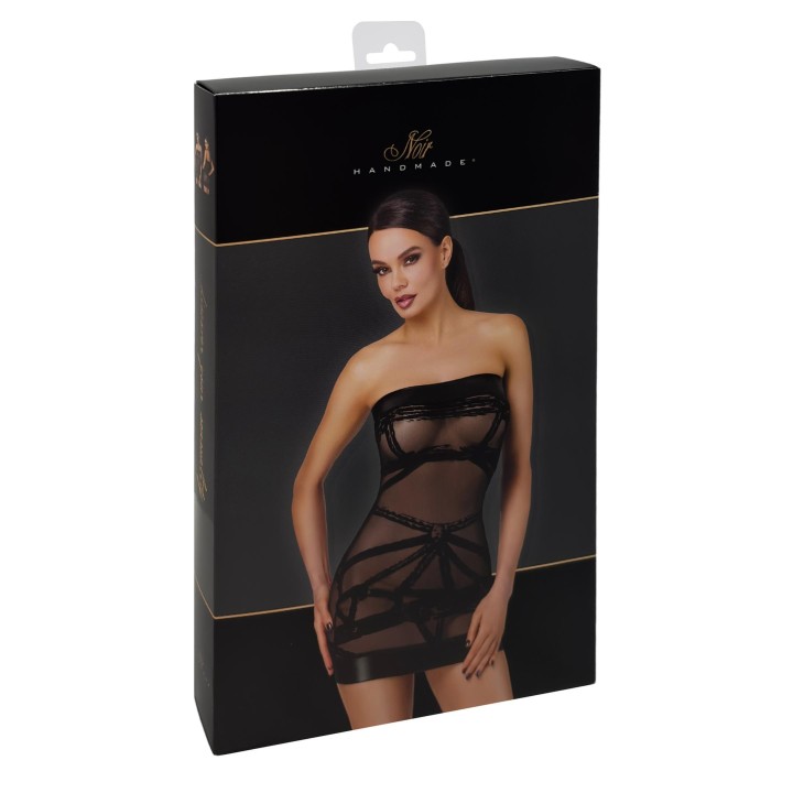 F359 Off-shoulder Minikleid Bondesque von Noir Handmade | Fesselliebe.de