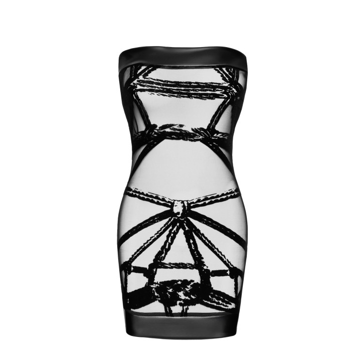 F359 Off-shoulder Minikleid Bondesque von Noir Handmade | Fesselliebe.de