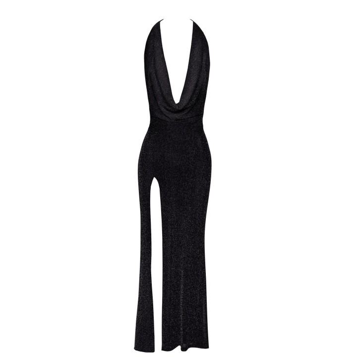 F373 langes Kleid Onyx Liquid von Noir Handmade | Fesselliebe.de