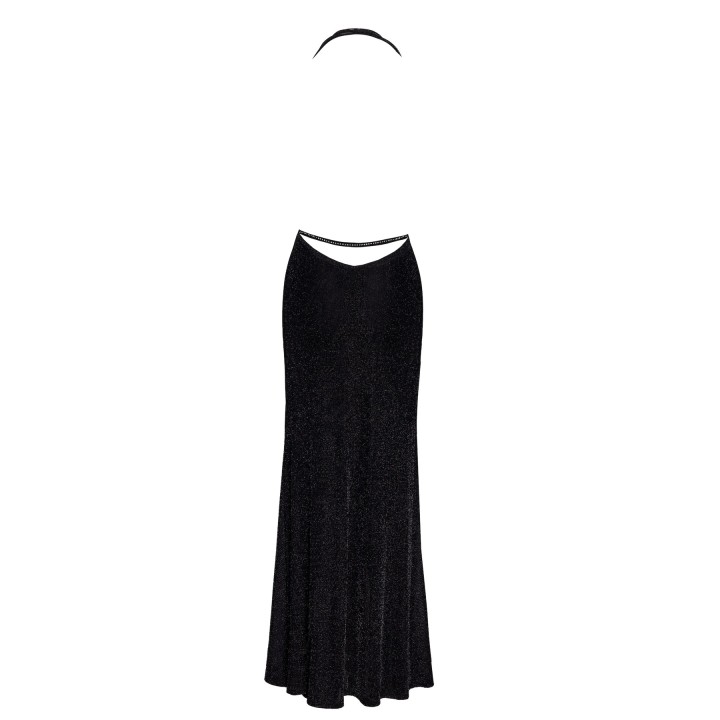 F373 langes Kleid Onyx Liquid von Noir Handmade | Fesselliebe.de