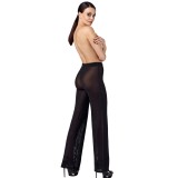 F374 Onyx Sheer Palazzo Hose von Noir Handmade | Fesselliebe.de