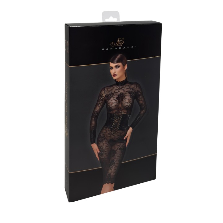 F375 halblanges Kleid Noirelle aus Spitze von Noir Handmade | Fesselliebe.de