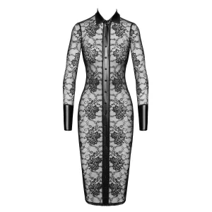 F376 halblanges Kleid Noirelle aus Spitze von Noir Handmade