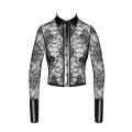 F377 Noirelle Lace Button-up Shirt von Noir Handmade