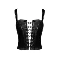 F379 Dominae Lack Corset Top von Noir Handmade