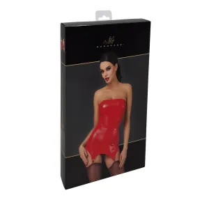 F368 Bombshell Fierce Corsagen-Kleid rot von Noir Handmade Kink Royal Collection