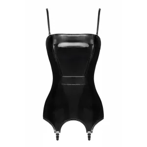 F381 Dominae Venom Corsagen-Kleid schwarz von Noir Handmade Kink Royal Collection