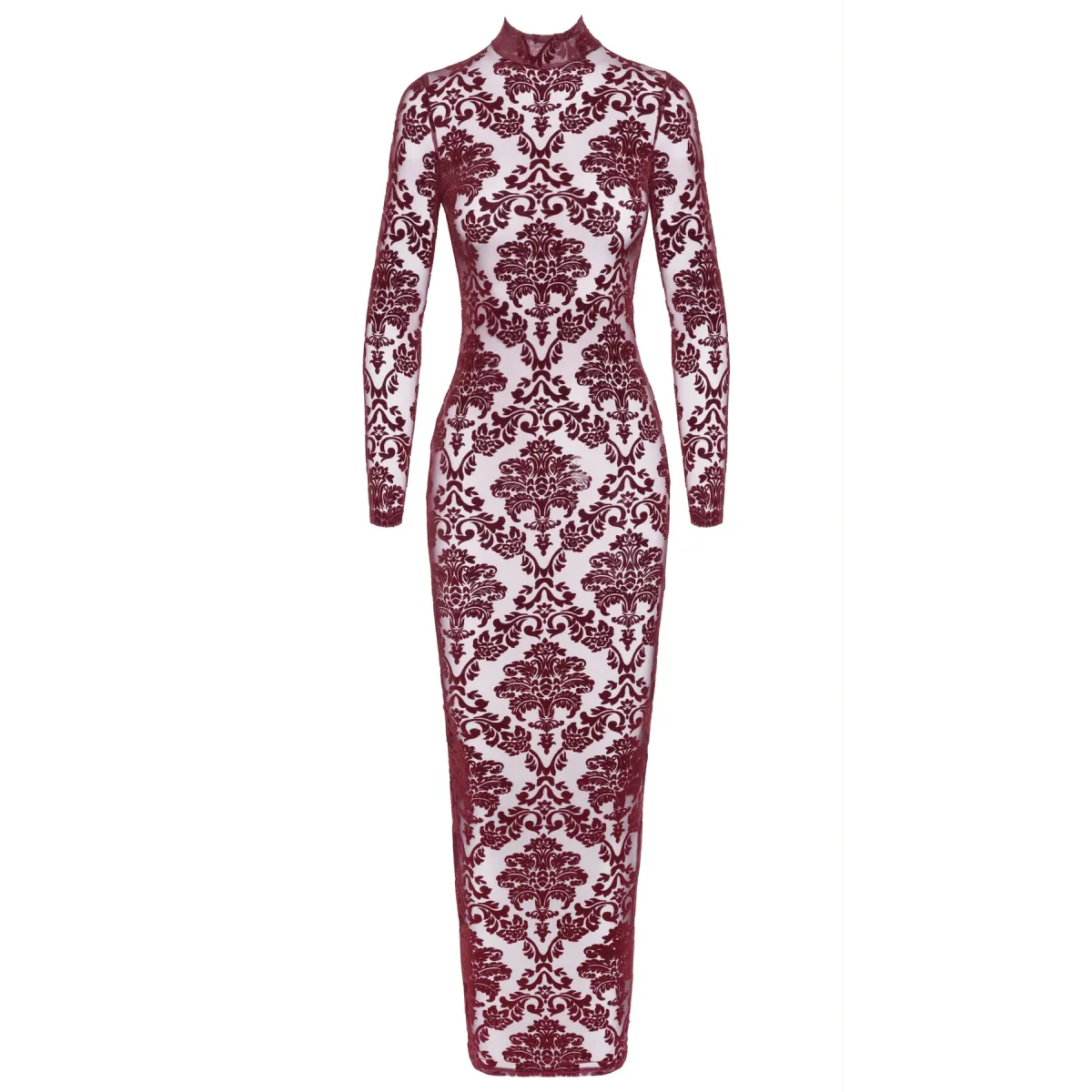 F383 Langes Flockkleid Kink Royal von Noir Handmade | Fesselliebe.de