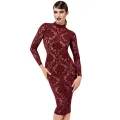 F384 halblanges Flockkleid Kink Royal von Noir Handmade