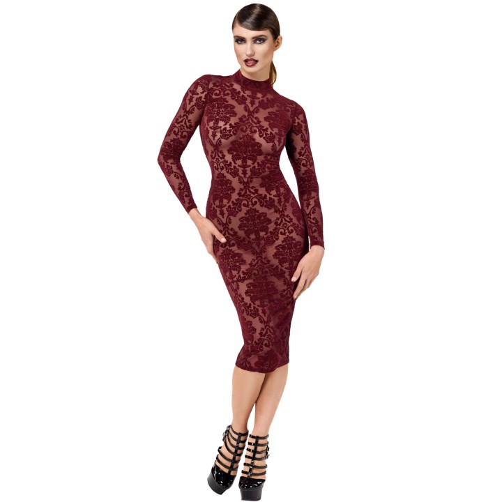 F384 halblanges Flockkleid Kink Royal von Noir Handmade | Fesselliebe.de