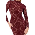 F384 halblanges Flockkleid Kink Royal von Noir Handmade