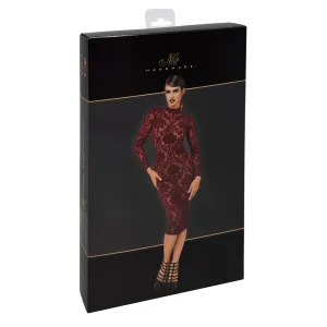 F384 halblanges Flockkleid Kink Royal von Noir Handmade