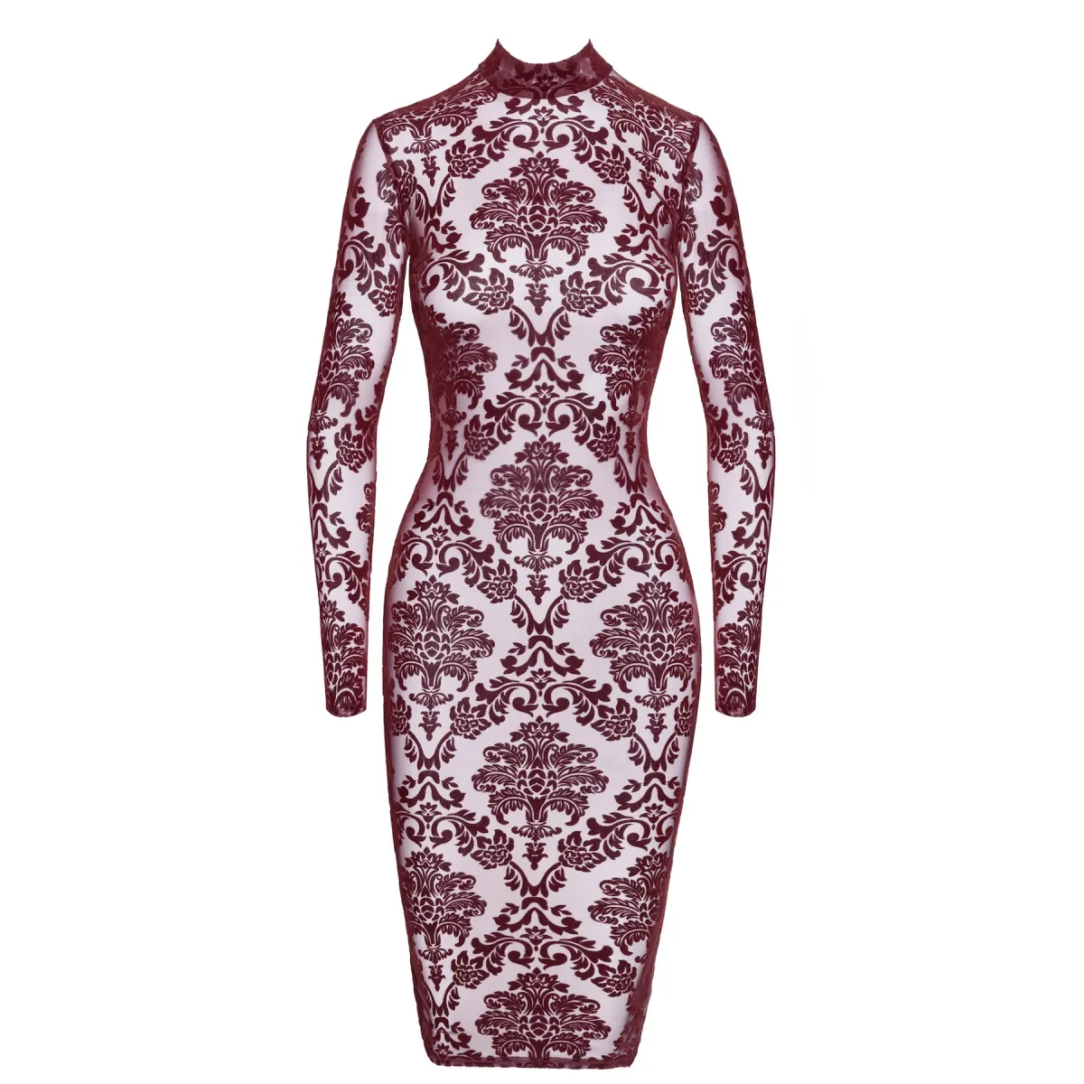 F384 halblanges Flockkleid Kink Royal von Noir Handmade | Fesselliebe.de