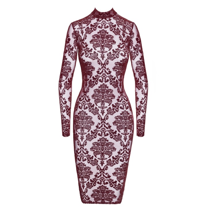 F384 halblanges Flockkleid Kink Royal von Noir Handmade | Fesselliebe.de