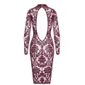 F384 halblanges Flockkleid Kink Royal von Noir Handmade