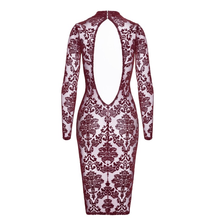 F384 halblanges Flockkleid Kink Royal von Noir Handmade | Fesselliebe.de