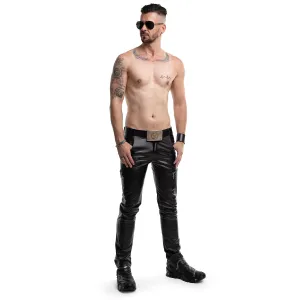 Lange Herren Hose RMAmedeo001 schwarz von Regnes Fetish PLanet