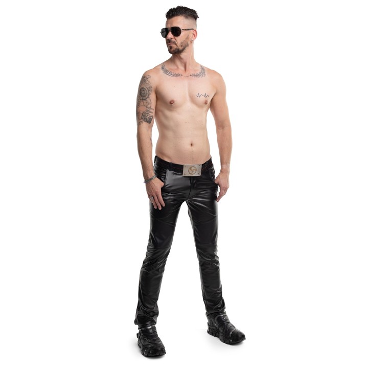 Lange klassische Herren Hose RMVitale001 schwarz vob Regnes Fetish PLanet | Fesselliebe.de