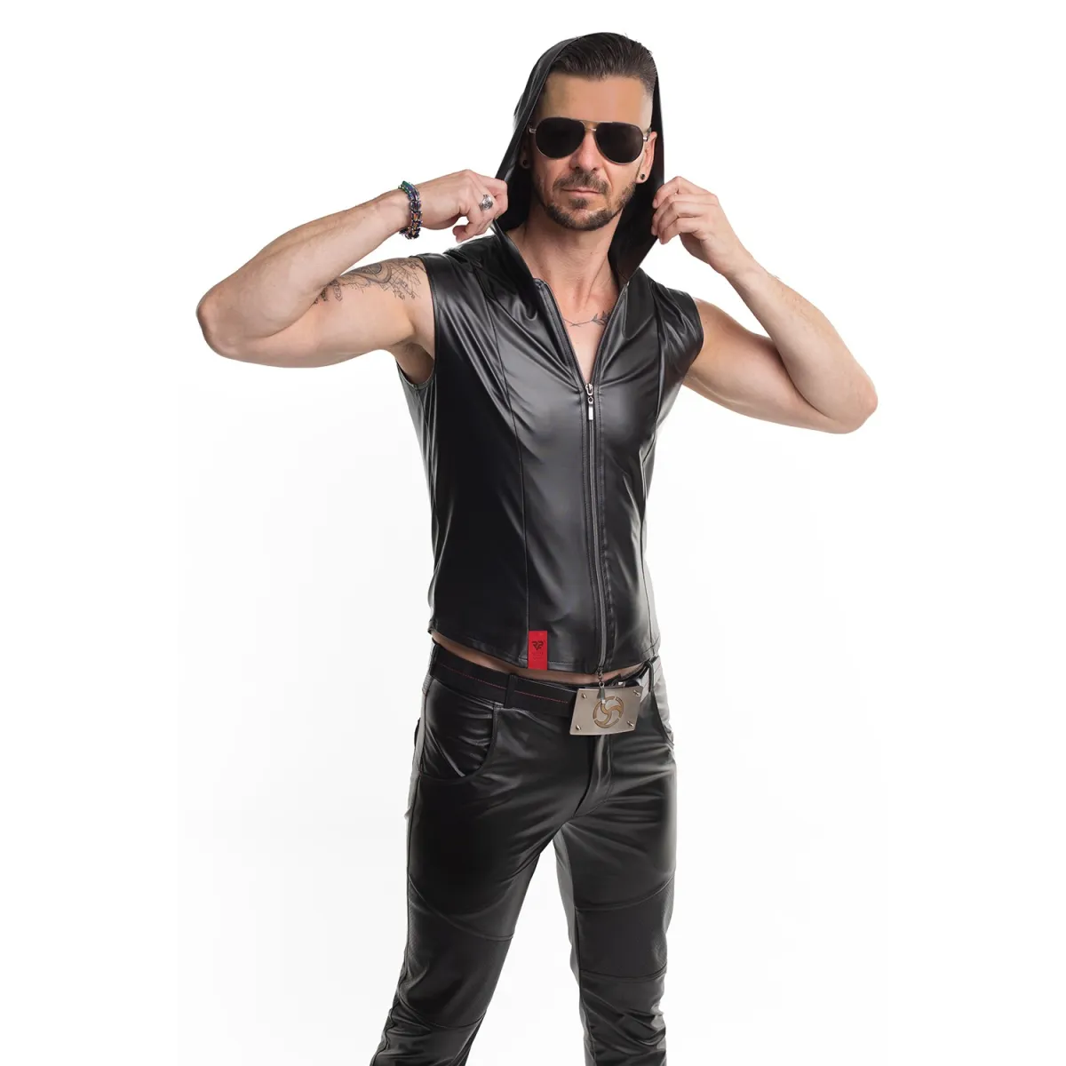 Lange klassische Herren Hose RMVitale001 schwarz vob Regnes Fetish PLanet | Fesselliebe.de