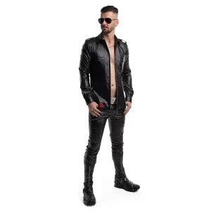 Langarm Herren Shirt RMNatale001 schwarz von Regnes Fetish PLanet