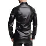 Langarm Herren Shirt RMPasquale001 schwarz von Regnes Fetish PLanet | Fesselliebe.de