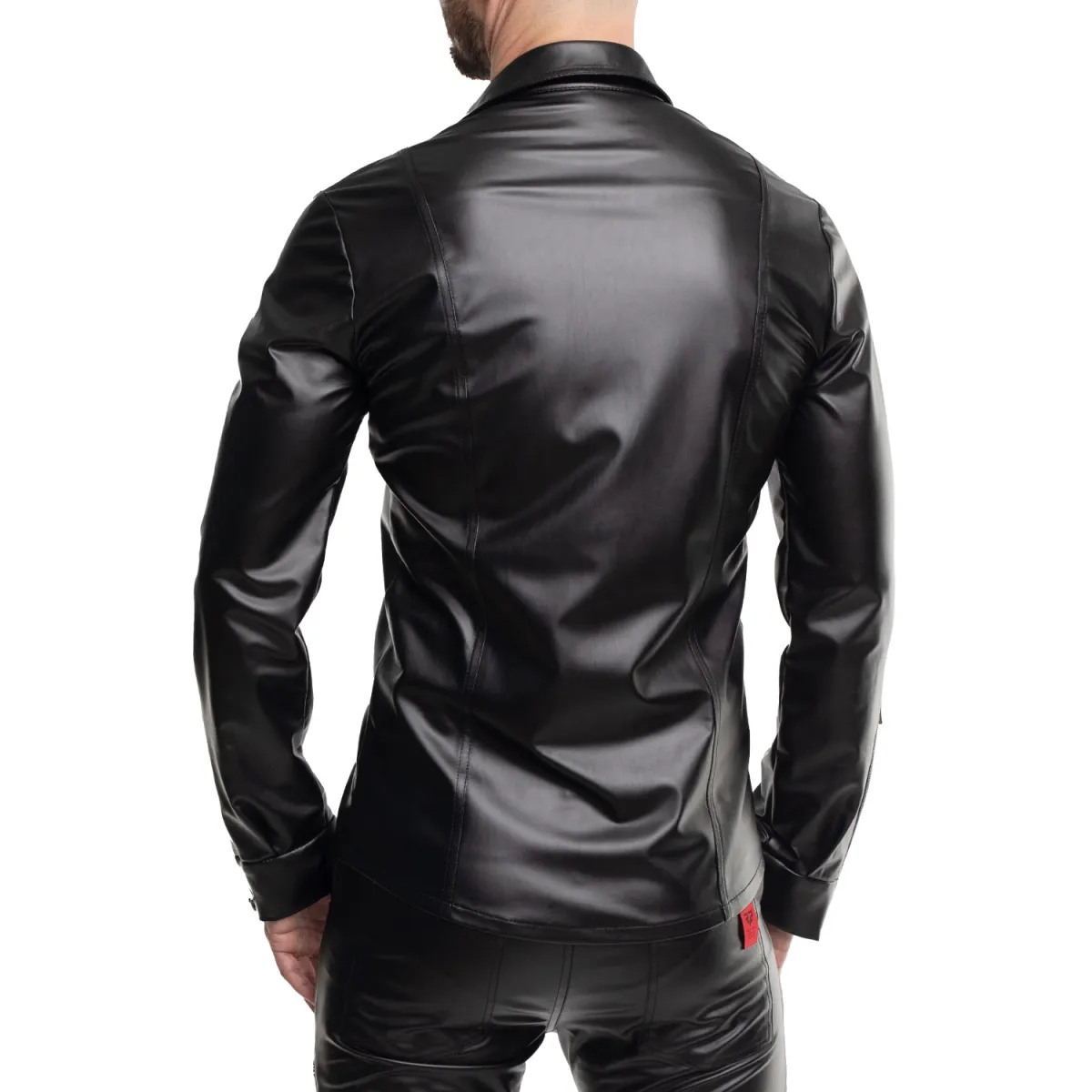 Langarm Herren Shirt RMPasquale001 schwarz von Regnes Fetish PLanet | Fesselliebe.de