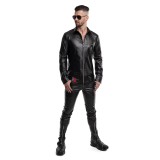 Langarm Herren Shirt RMPasquale001 schwarz von Regnes Fetish PLanet | Fesselliebe.de