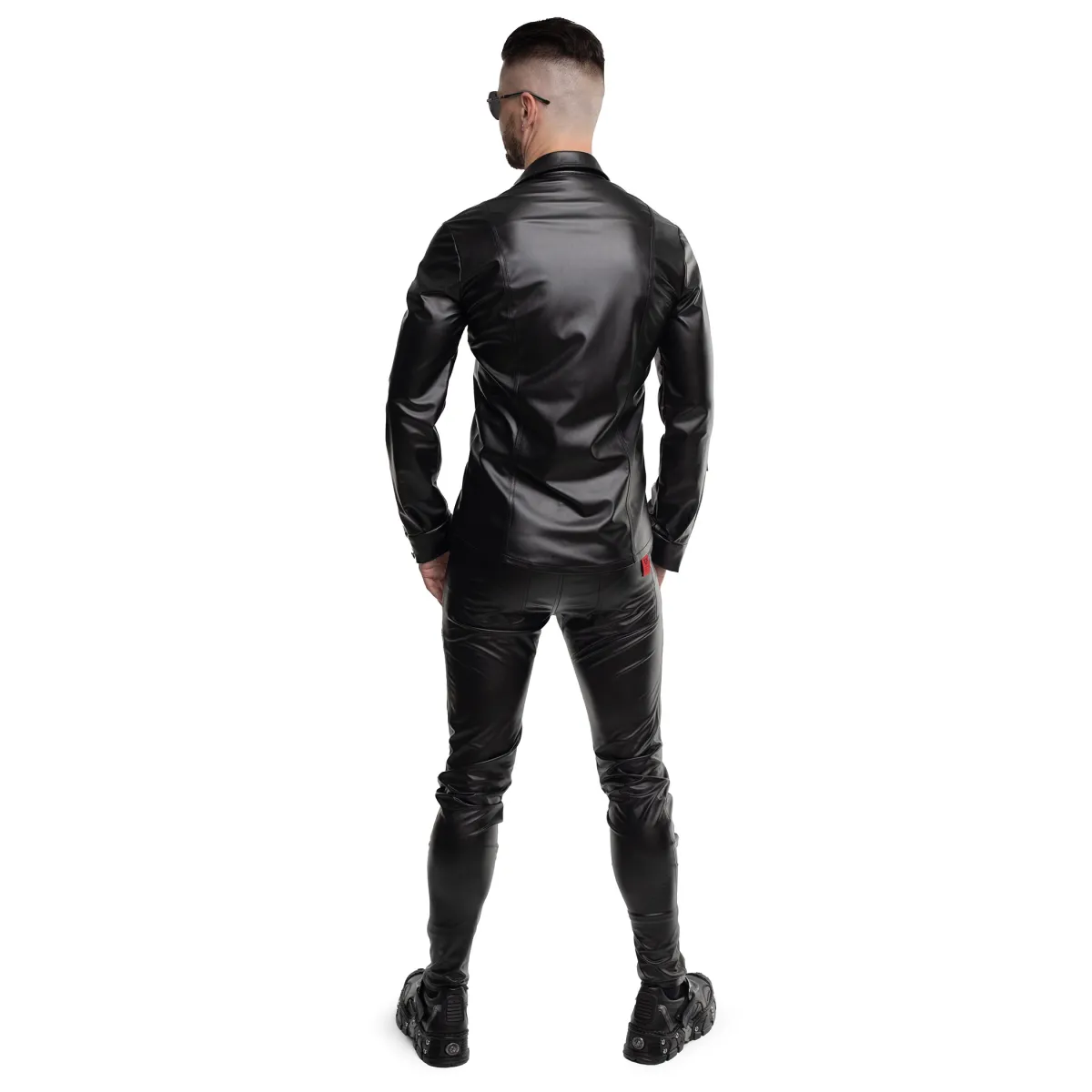 Langarm Herren Shirt RMPasquale001 schwarz von Regnes Fetish PLanet | Fesselliebe.de